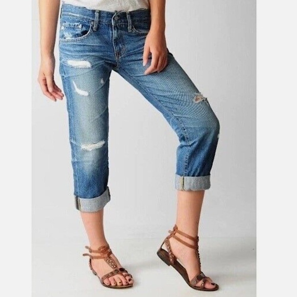 AG Adriano Goldschmied Tomboy Cropped Relaxed Straight Fit Jeans Women’s sz 31